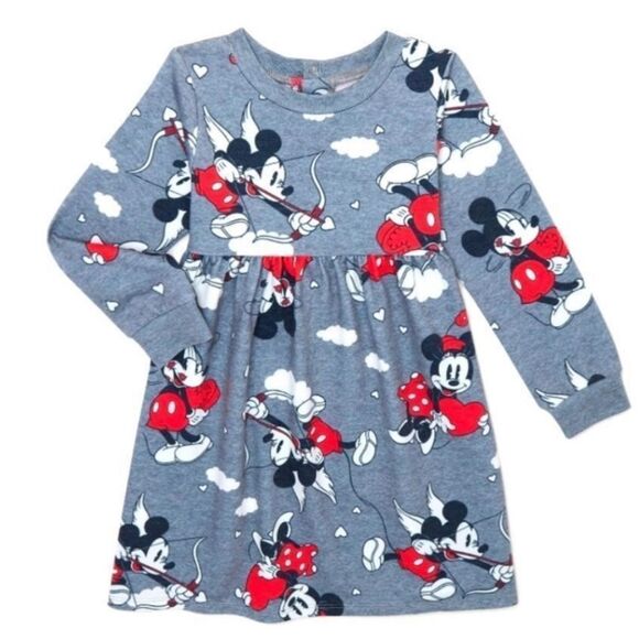 New mickey & Minnie Cupid Toddler Girl Dress sizes 12 m - Picture 1 of 8